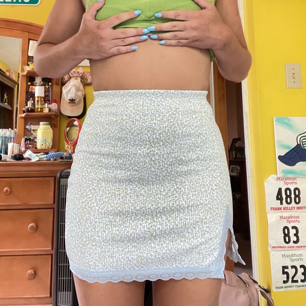 H&M floral mini skirt